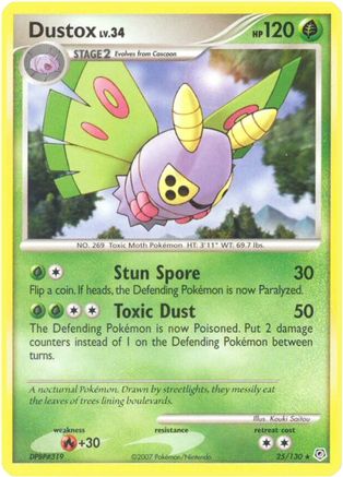 Dustox (25/130) [Diamond & Pearl: Base Set]-1