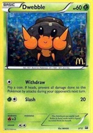 Dwebble (3/12) [McDonald's Promos: 2012 Collection]-1
