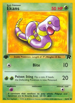 Ekans (56/82) [Team Rocket 1st Edition]-1