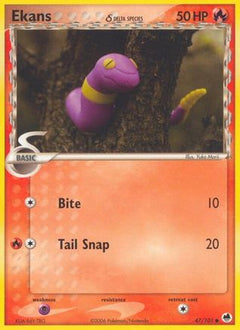 Ekans (47/101) (Delta Species) [EX: Dragon Frontiers]-1