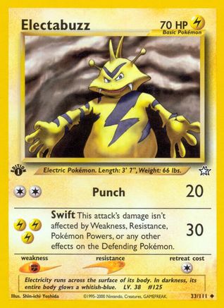 Electabuzz (33/111) [Neo Genesis Unlimited]-1
