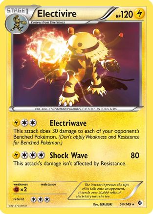 Electivire (54/149) [Black & White: Boundaries Crossed]-1