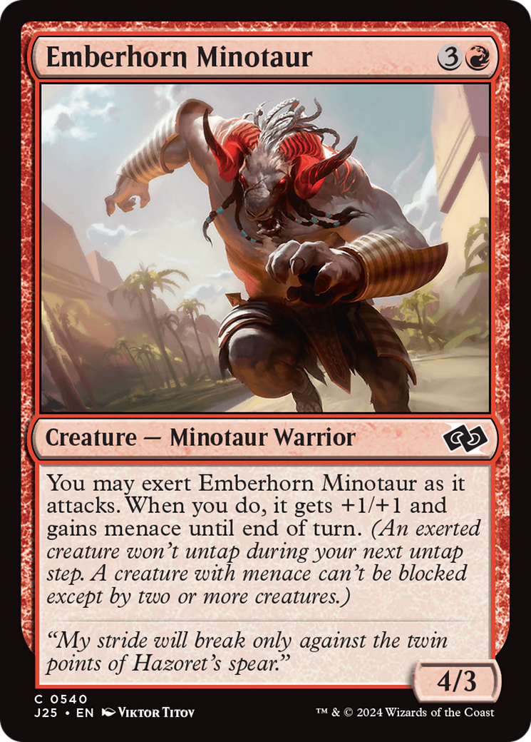 Emberhorn Minotaur [Foundations Jumpstart]-1