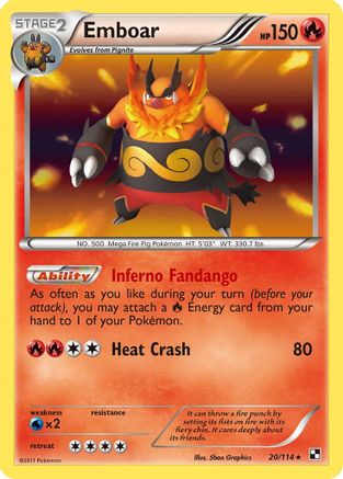 Emboar (20/114) [Black & White: Base Set]-1