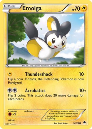 Emolga (32/98) [Black & White: Emerging Powers]-1