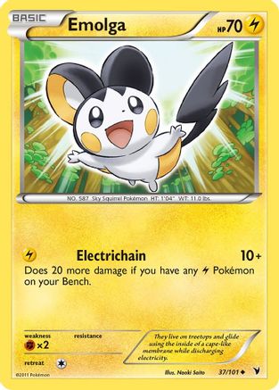 Emolga (37/101) [Black & White: Noble Victories]-1