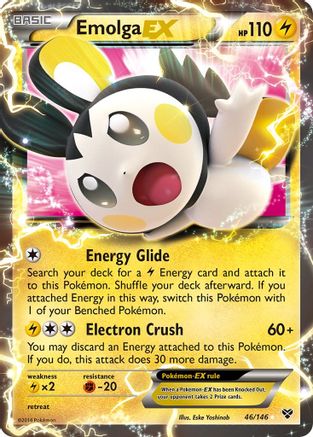 Emolga EX (46/146) [XY: Base Set]-1