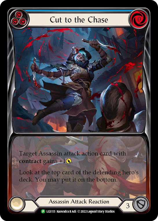 Cut to the Chase (Blue) [LGS115] (Promo)  Rainbow Foil-1