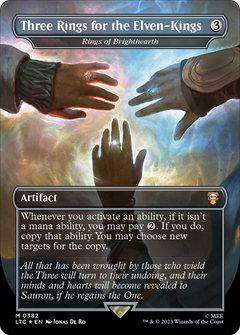 Three Rings for the Elven-Kings - Rings of Brighthearth (Surge Foil) [The Lord of the Rings: Tales of Middle-Earth Commander]-1