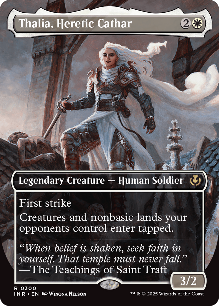 Thalia, Heretic Cathar (borderless) [Innistrad Remastered]-1