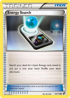 Energy Search (93/114) [Black & White: Base Set]-1
