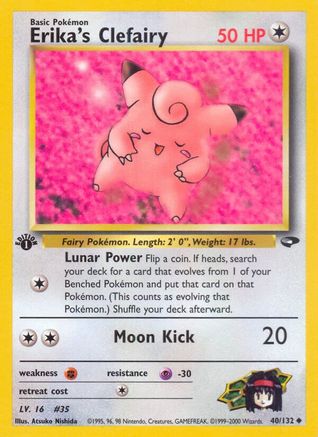 Erika's Clefairy (40/132) [Gym Challenge 1st Edition]-1