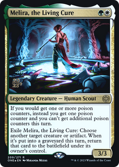 Melira, the Living Cure [Phyrexia: All Will Be One Prerelease Promos]-1