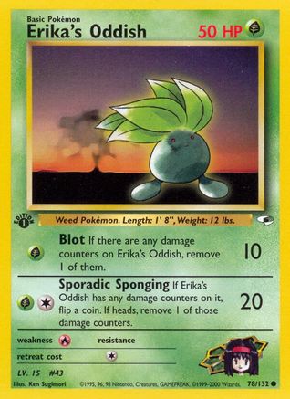 Erika's Oddish (78/132) [Gym Heroes Unlimited]-1