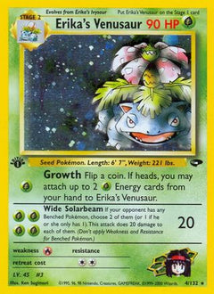 Erika's Venusaur 004  - Unlimited Holofoil Gym Challenge - Holo Rare-1