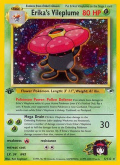 Erika's Vileplume 005  - Unlimited Holofoil Gym Heroes - Holo Rare-1