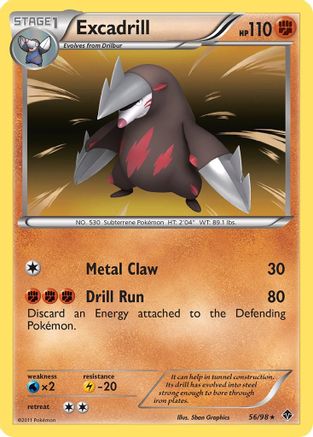Excadrill (56/98) [Black & White: Emerging Powers]-1