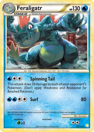 Feraligatr (20/123) [HeartGold & SoulSilver: Base Set]-1