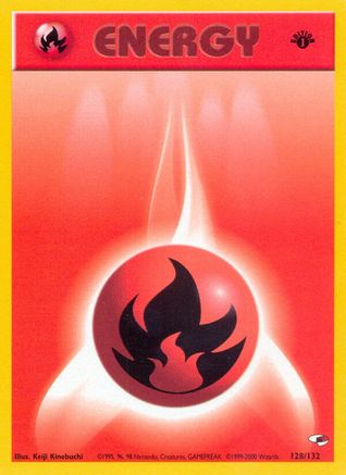 Fire Energy (128/132) [Gym Heroes 1st Edition]-1