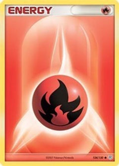 Fire Energy 124  - Reverse Holofoil Diamond and Pearl - Common-1