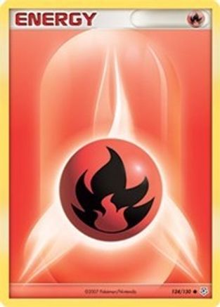 Fire Energy 124  - Reverse Holofoil Diamond and Pearl - Common-1