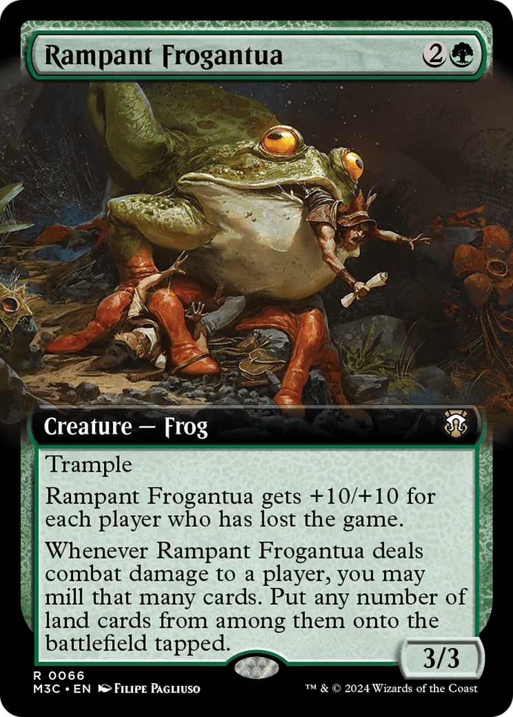 Rampant Frogantua (Extended Art) [Modern Horizons 3 Commander]-1