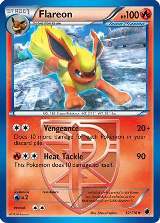 Flareon (12/116) [Black & White: Plasma Freeze]-1