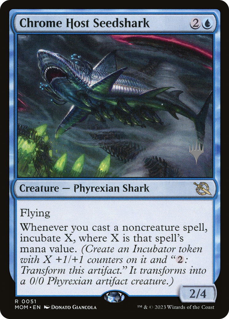 Chrome Host Seedshark (Promo Pack) [March of the Machine Promos]-1