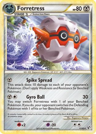 Forretress (13/90) [HeartGold & SoulSilver: Undaunted]-1