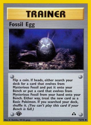 Fossil Egg (72/75) [Neo Discovery 1st Edition]-1