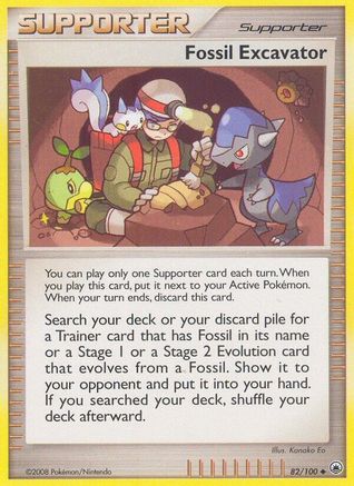 Fossil Excavator (82/100) [Diamond & Pearl: Majestic Dawn]-1