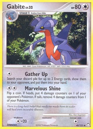 Gabite (48/123) [Diamond & Pearl: Mysterious Treasures]-1