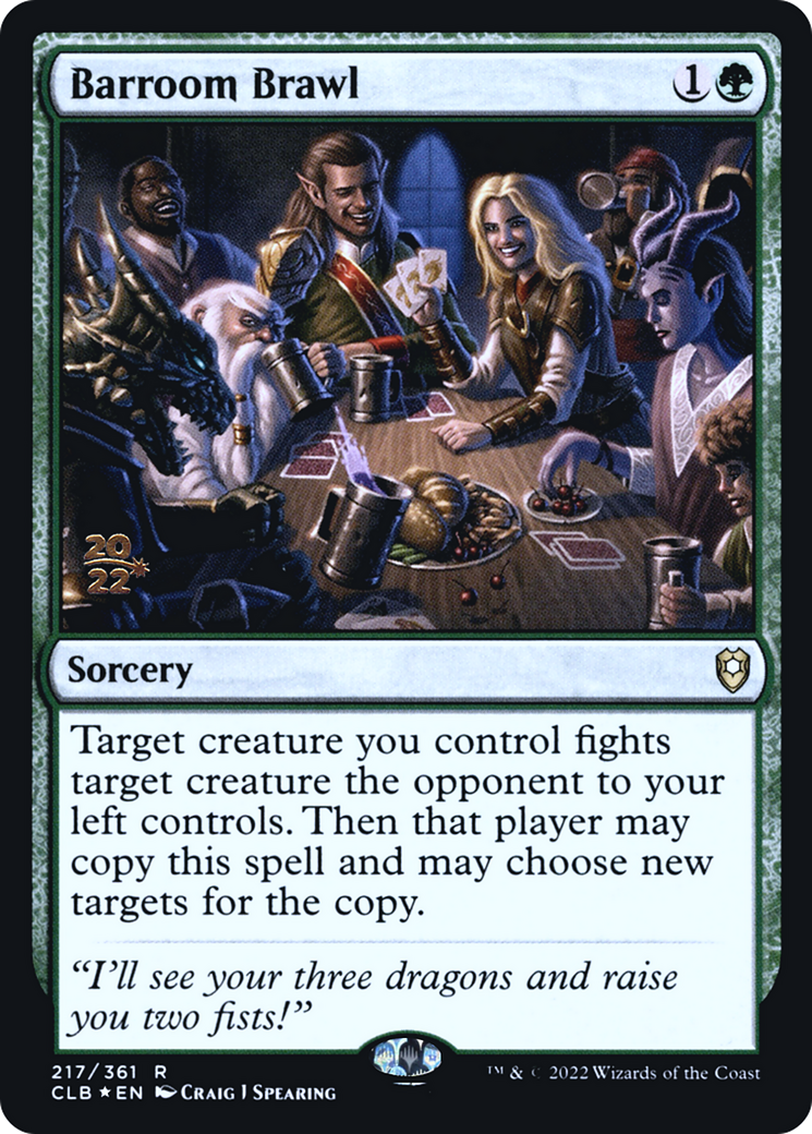Barroom Brawl [Commander Legends: Battle for Baldur's Gate Prerelease Promos]-1