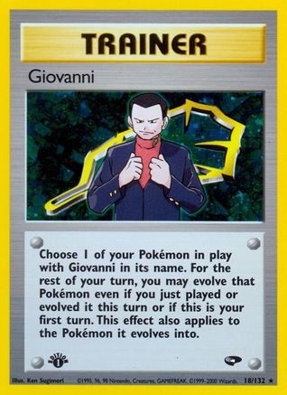 Giovanni (18)  - Unlimited Holofoil Gym Challenge - Holo Rare-1