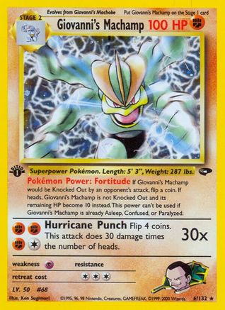 Giovanni's Machamp (6/132) [Gym Challenge 1st Edition]-1