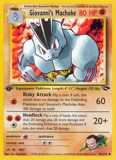Giovanni's Machoke (42/132) [Gym Challenge Unlimited]-1