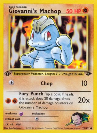 Giovanni's Machop (72/132) [Gym Challenge 1st Edition]-1