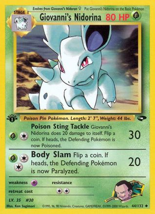 Giovanni's Nidorina (44/132) [Gym Challenge Unlimited]-1