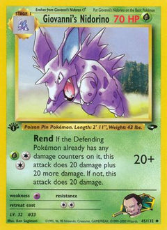 Giovanni's Nidorino (45/132) [Gym Challenge 1st Edition]-1