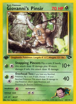 Giovanni's Pinsir (24/132) [Gym Challenge 1st Edition]-1