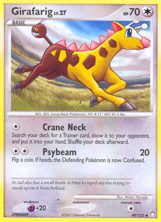 Girafarig (49/123) [Diamond & Pearl: Mysterious Treasures]-1