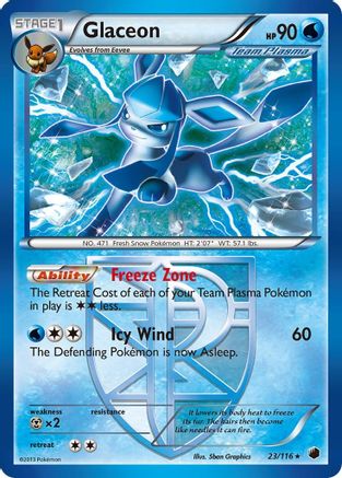 Glaceon (23/116) [Black & White: Plasma Freeze]-1