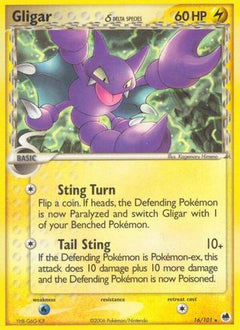 Gligar (16/101) (Delta Species) [EX: Dragon Frontiers]-1