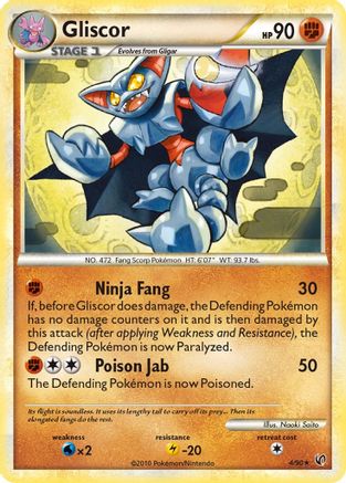 Gliscor (4/90) [HeartGold & SoulSilver: Undaunted]-1