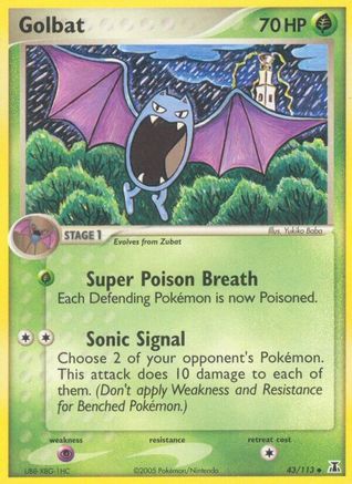 Golbat (43/113) (Stamped) [EX: Delta Species]-1