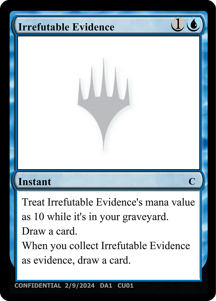 Irrefutable Evidence (UNK-CU01) - Unknown Event-1