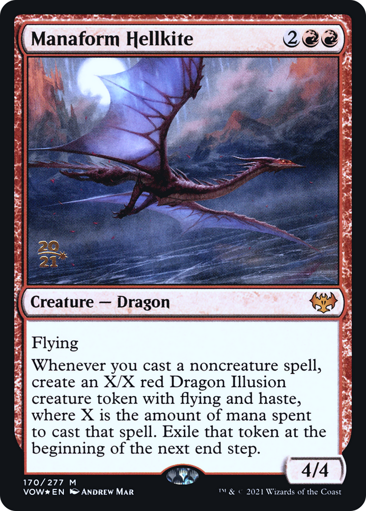 Manaform Hellkite [Innistrad: Crimson Vow Prerelease Promos]-1
