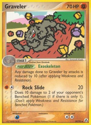Graveler (34/92) [EX: Legend Maker]-1