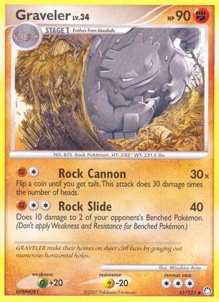 Graveler (51/123) [Diamond & Pearl: Mysterious Treasures]-1