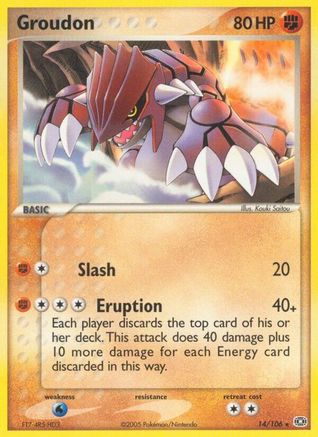 Groudon (14/106) (Stamped) [EX: Emerald]-1